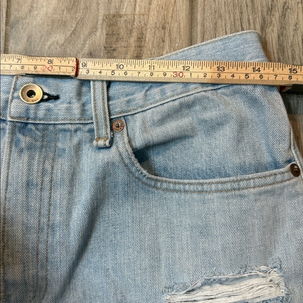 Rag & Bone Women's Justine Denim Jean Shorts Light Blue High Rise Vintage SZ 28 - Picture 4 of 10